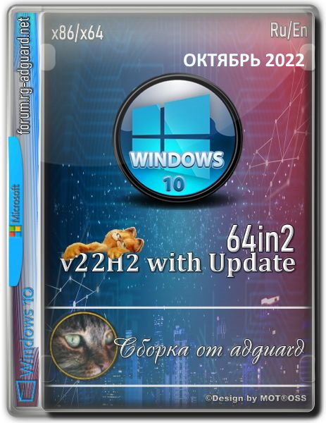 Windows 10 22H2 19045.2132 Rus adguard